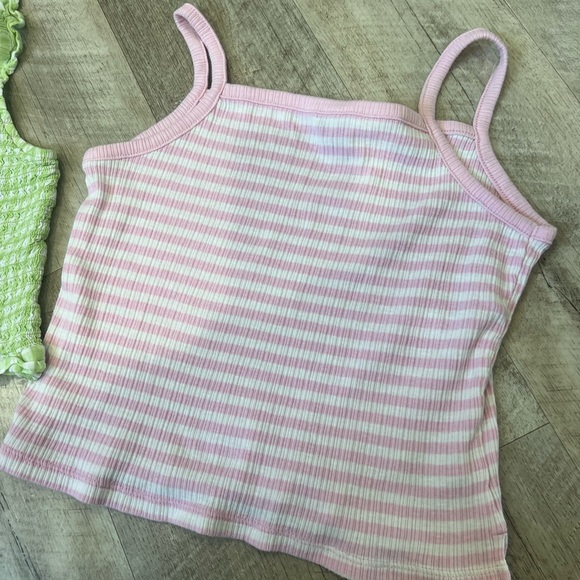 Pink and Green Kids Tank Tops - Picture 4 of 6